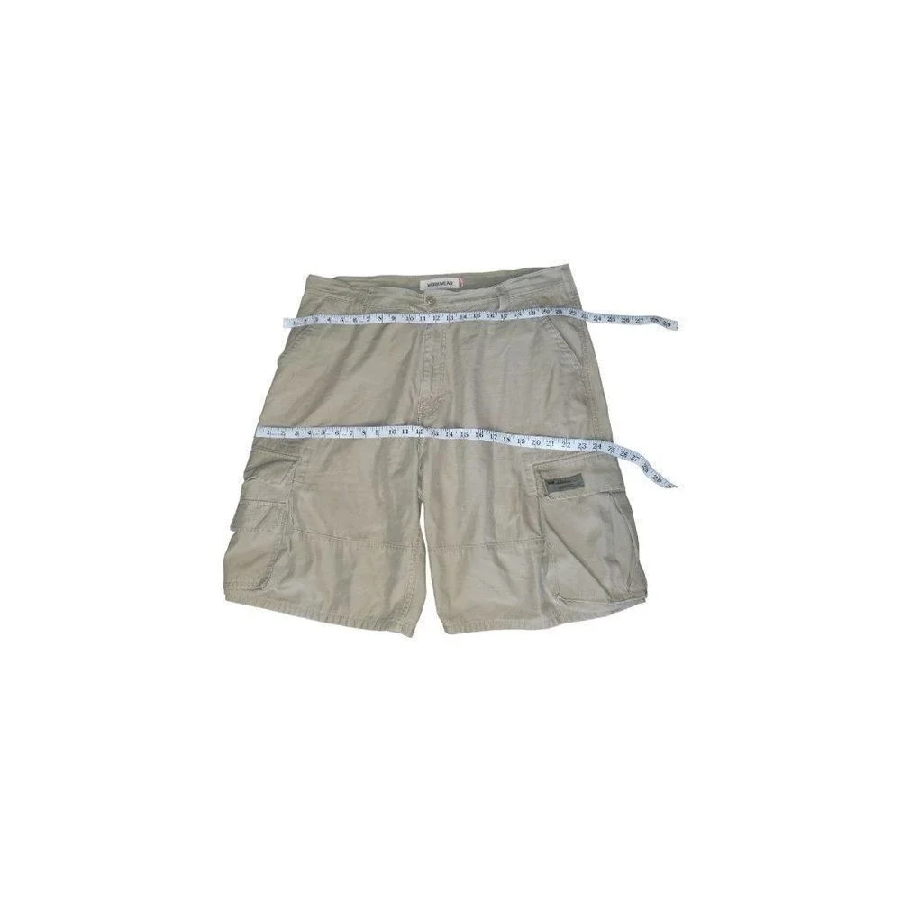 Levis Workwear Men 38 Cargo Shorts Tan Khaki Outdoor Summer Casual Utility Gear - Picture 2 of 6